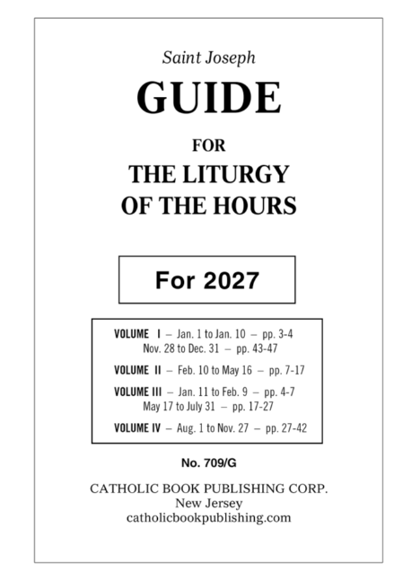 Liturgy Of The Hours Guide For 2027 (Large Type)