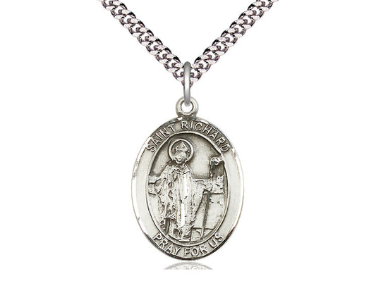 St Richard Oval Medal Necklace (Patron Series)
