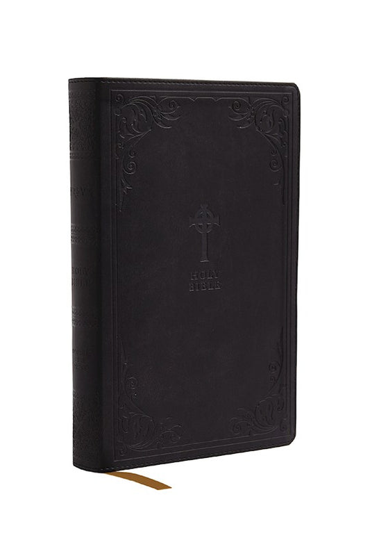 NRSV Catholic Gift Bible (Comfort Print)-Black Leathersoft