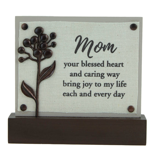 Mom Wildflower Sitter Plaque