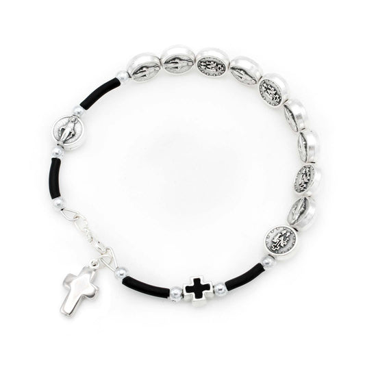 Rosary Bracelet Miraculous Medal Beads