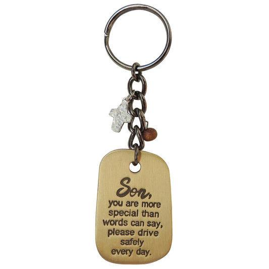 Son Drive Safely Key Ring