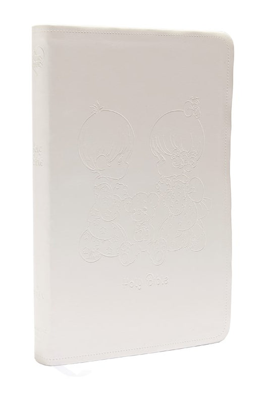 NRSV Precious Moments Bible, Catholic Edition (Comfort Print)-White Leathersoft