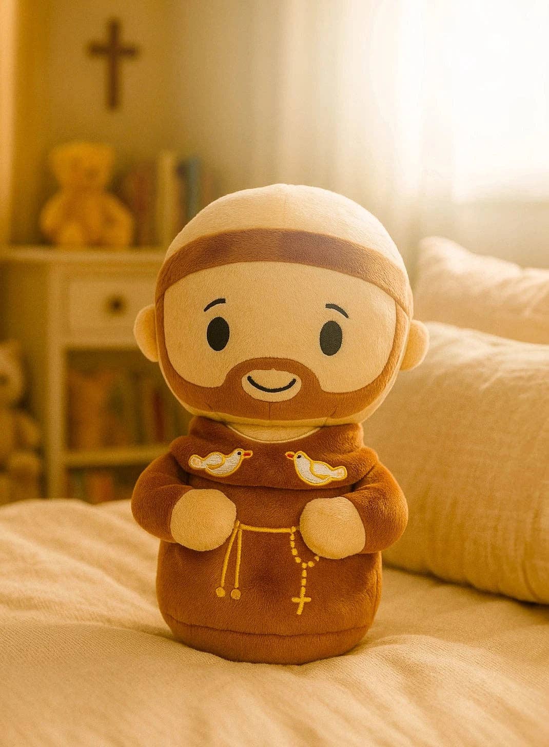 Saint Francis Catholic Plush Doll | Animal Patron Gift