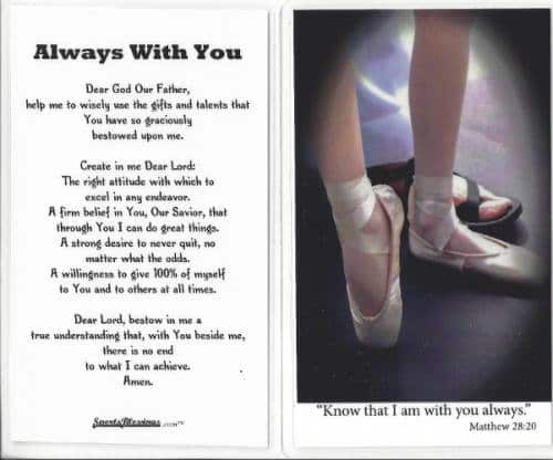 Prayer Card - Always With You Dance/Ballet