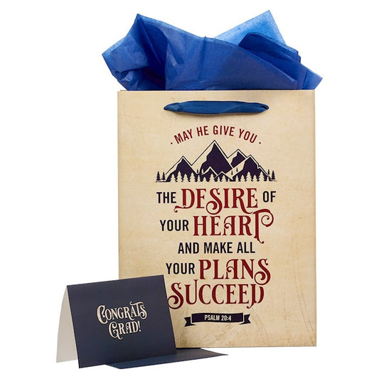 Gift Bag with Card-Large Grad