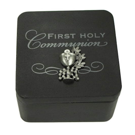 Keepsake Box-First Holy Communion-Black