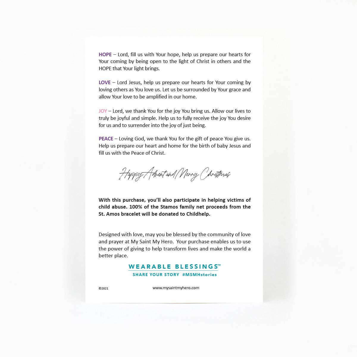 Advent Blessing Bracelet