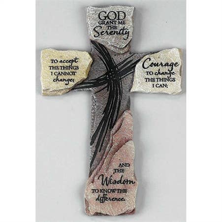 Wall Cross - Engraved Serenity Prayer