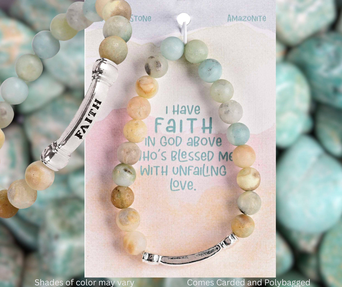 Bracelet Faith Amazonite Gem Stone