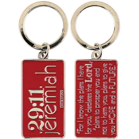 KEYRING FOR I KNOW THE JER.29:11 METAL