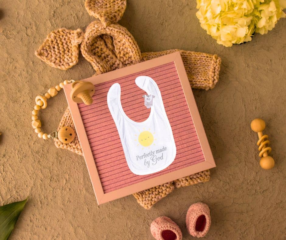 Baby Bib Sun Perfectly Made By God