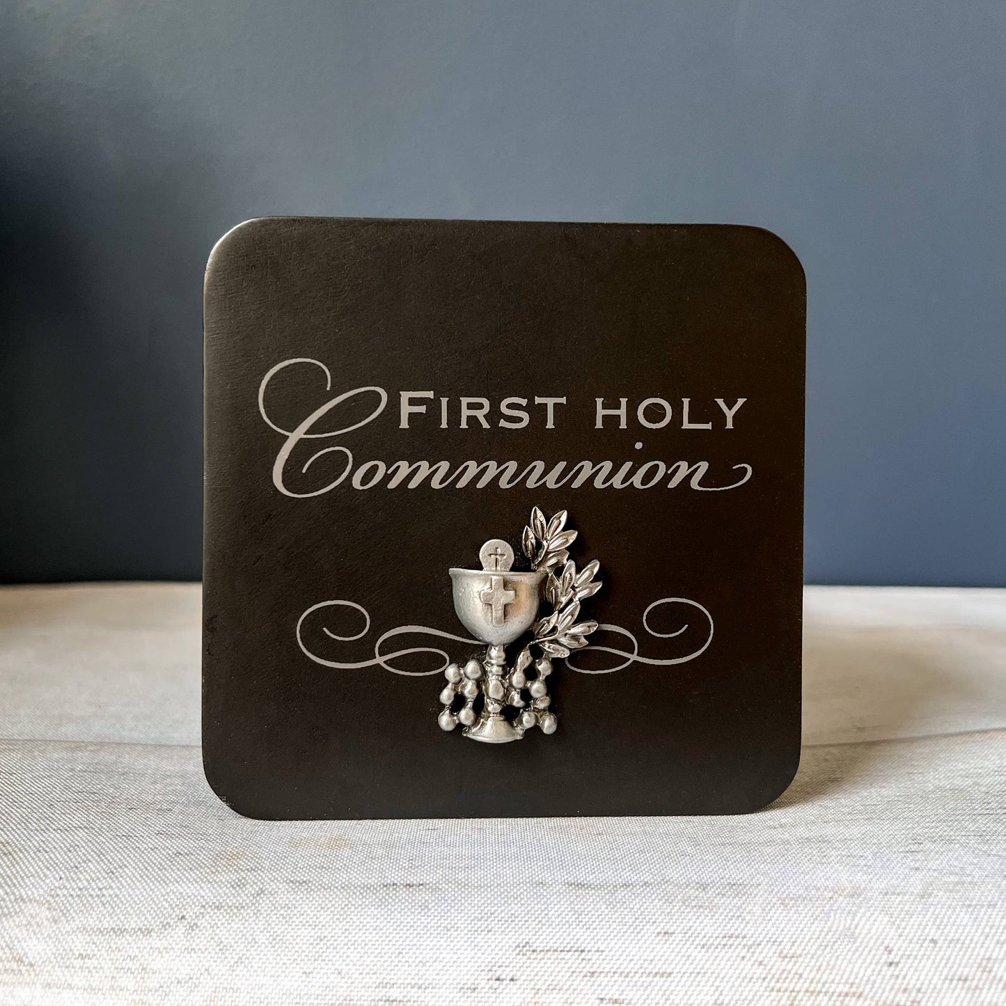 Communion Black Keepsake Box