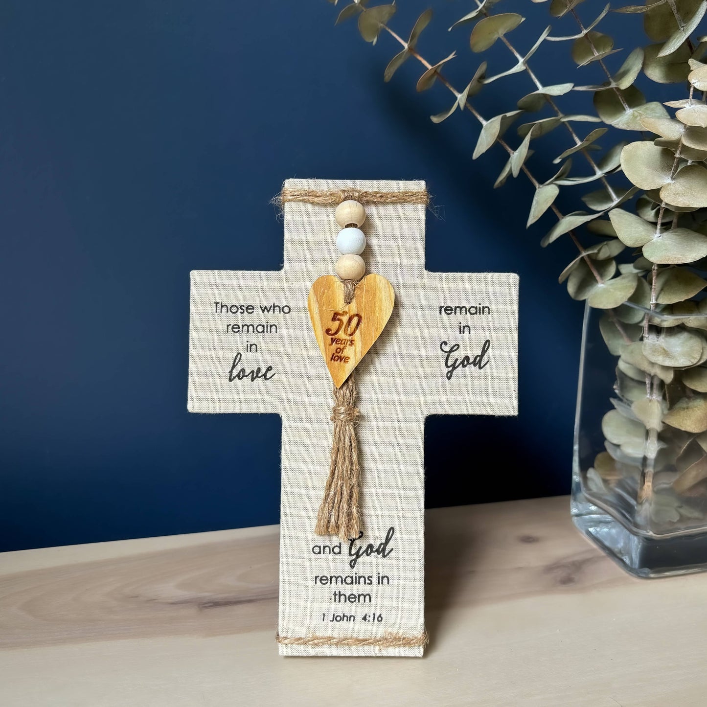 Fabric Anniversary Crosses