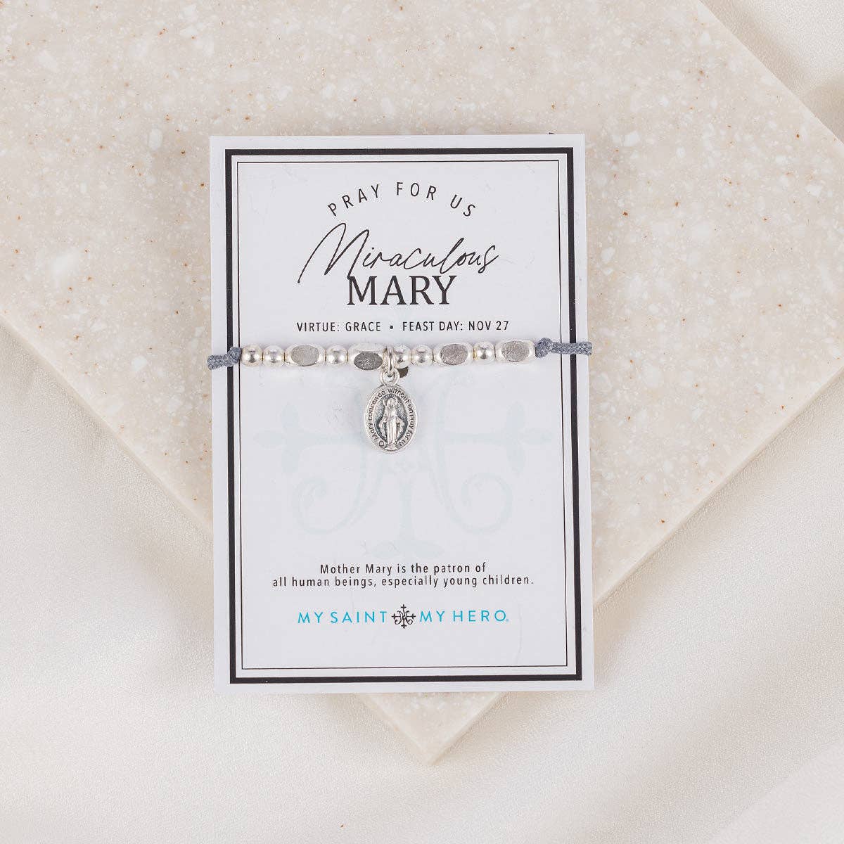 Miraculous Mary Little Saints Silver Bracelet