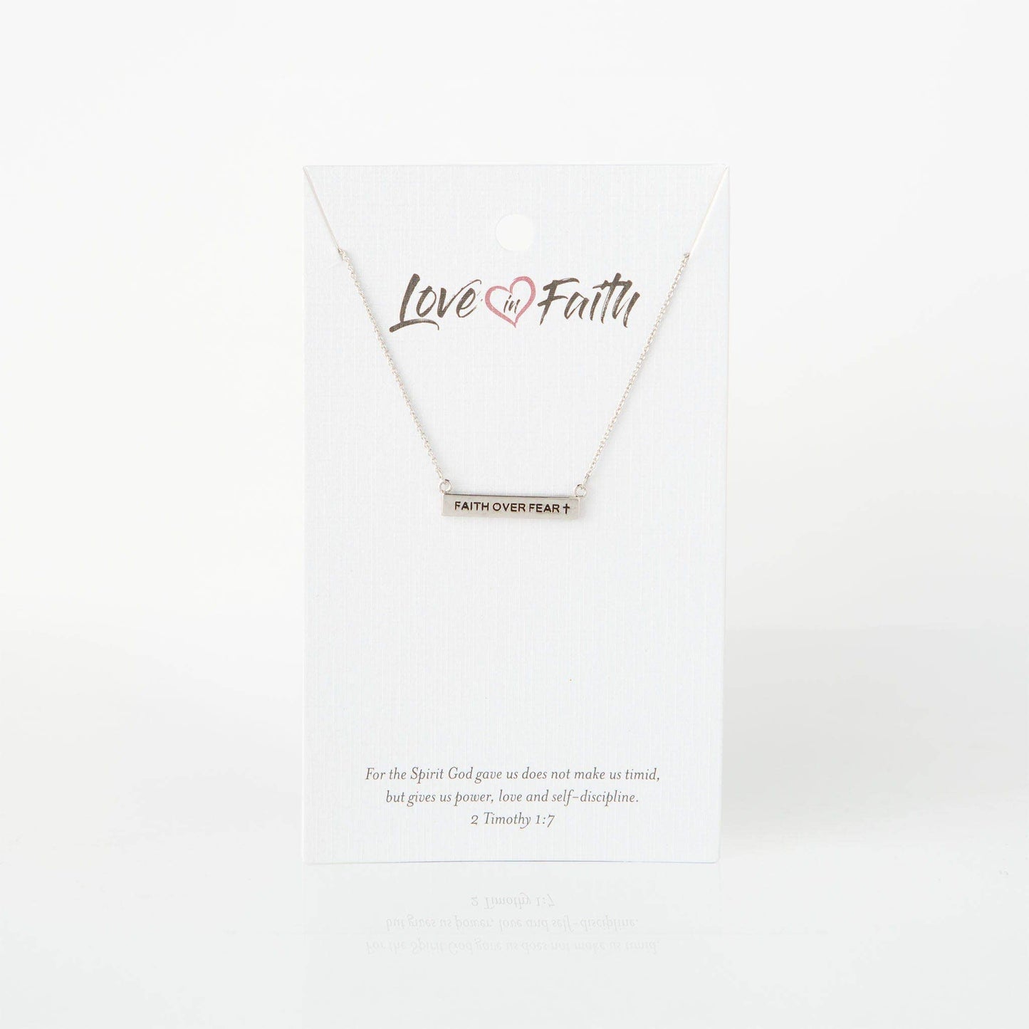 Faith Over Fear ID Necklace