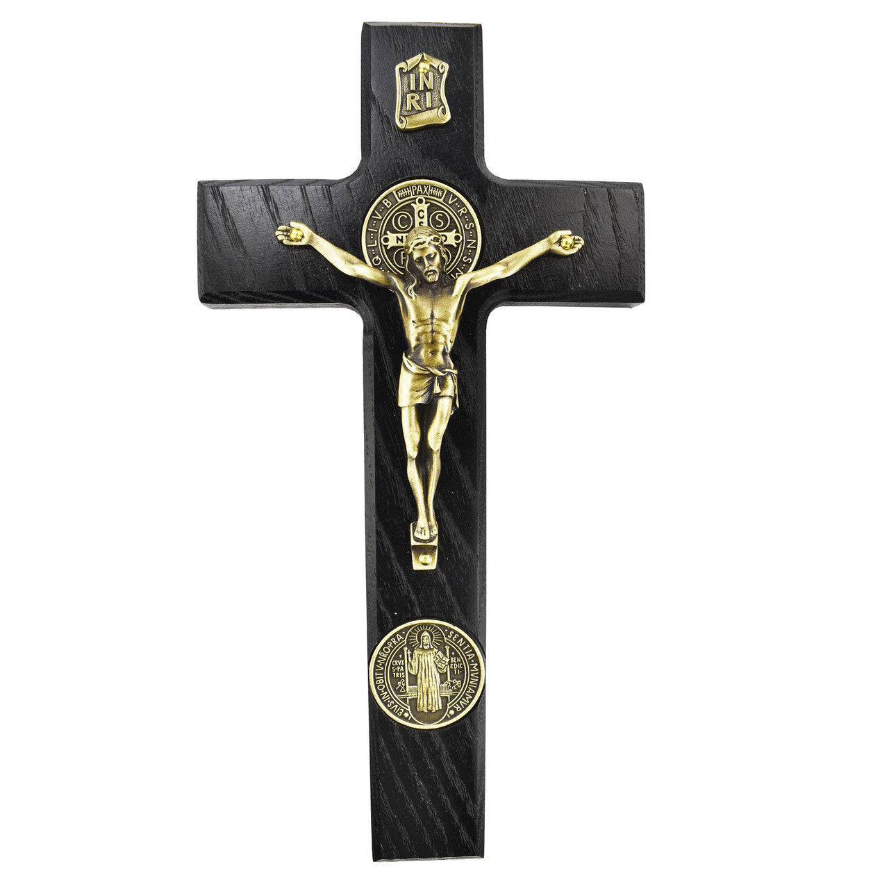 9" BLACK ST BENEDICT CRUCIFIX