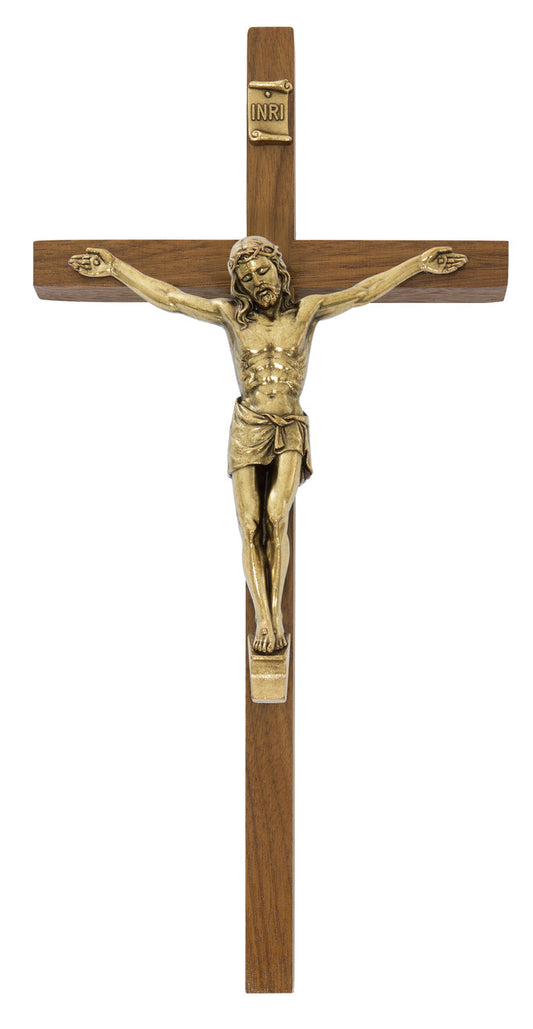 10" WALNUT CRUCIFIX