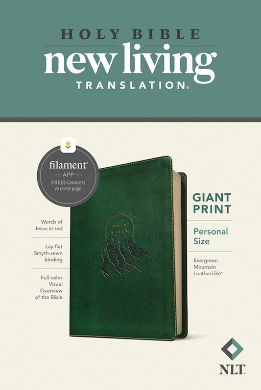 NLT Personal Size Giant Print Bible/Filament Enabled Edition-Evergreen Mountain