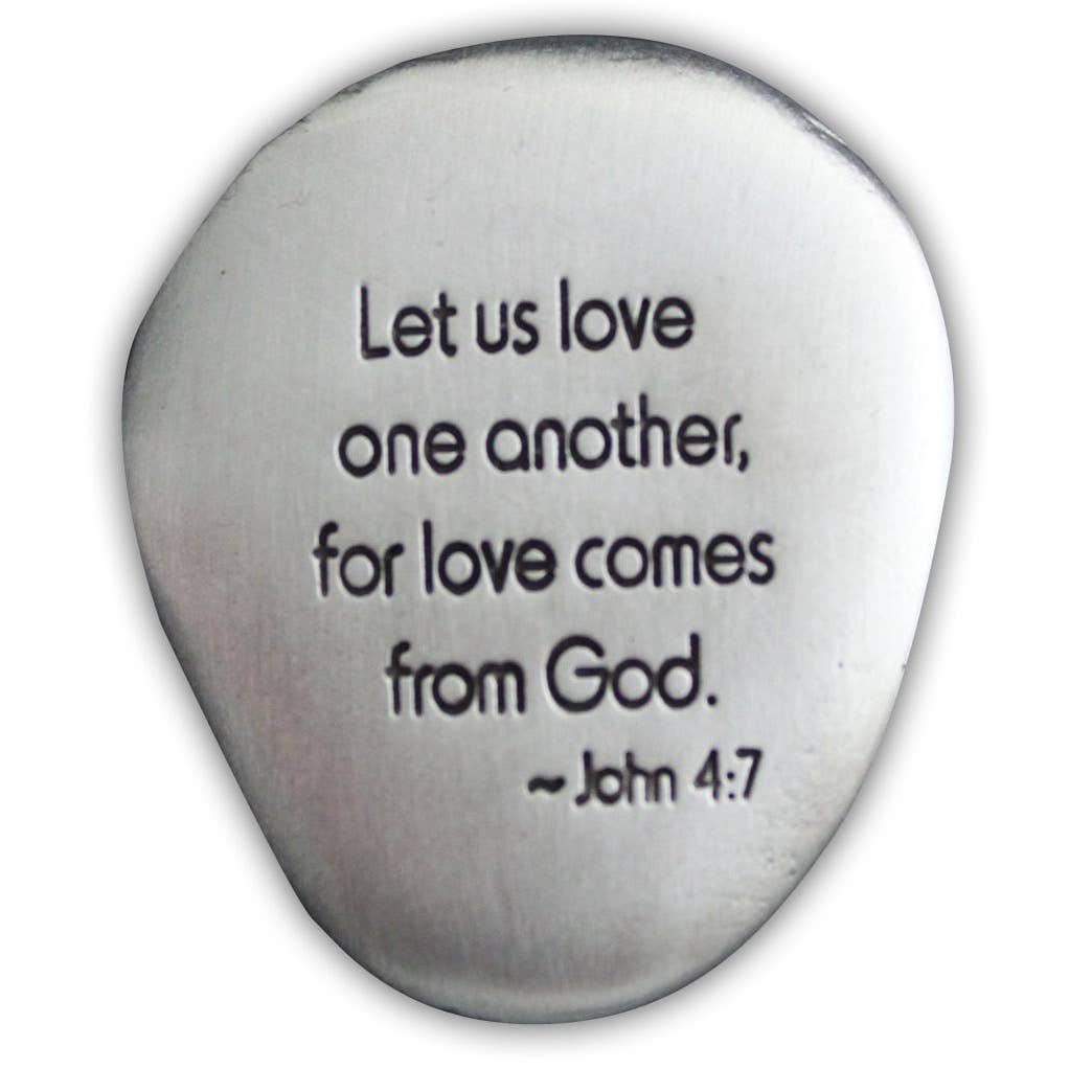 Inspirational Silver Soothing Stone