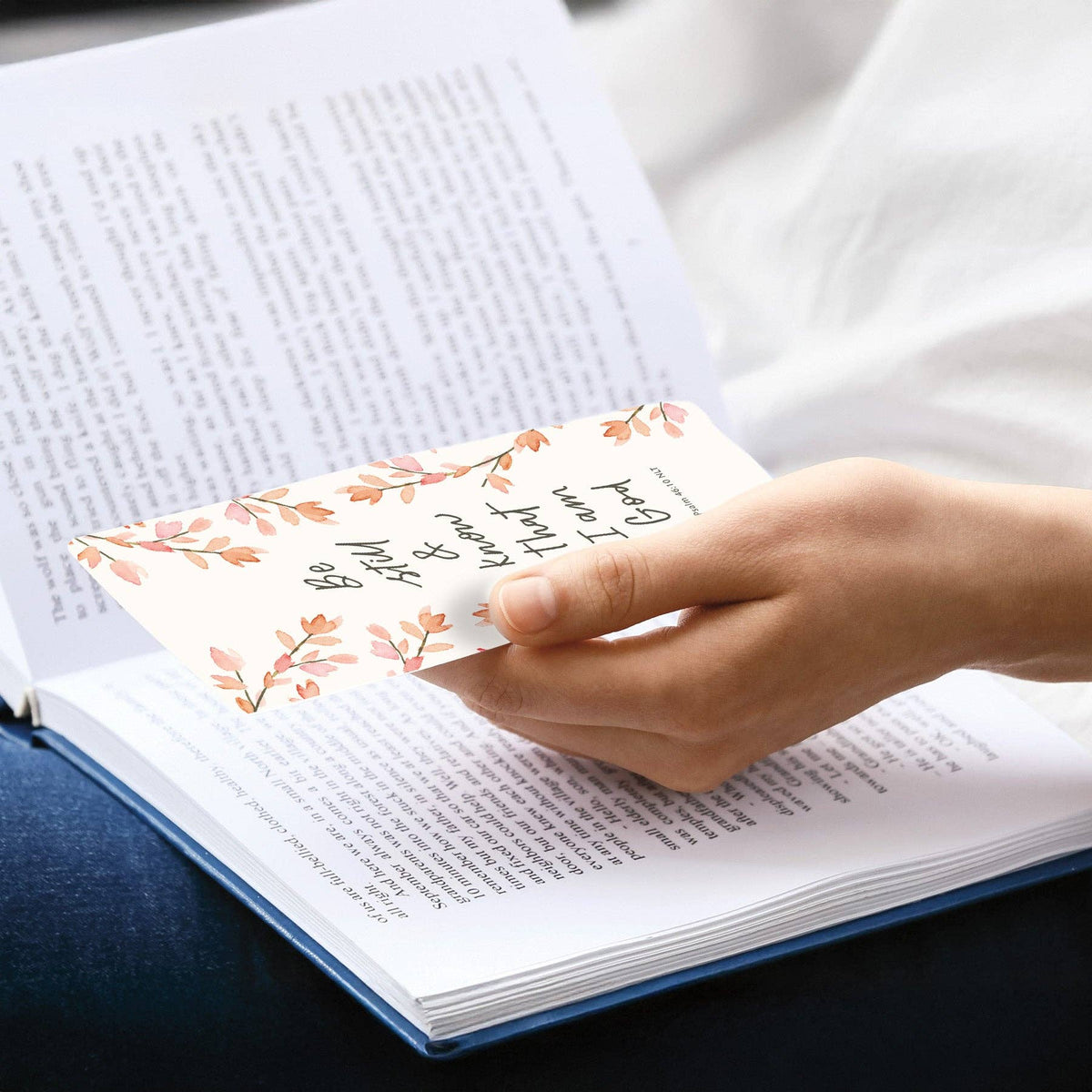 Pink Be Still Faith Bookmark
