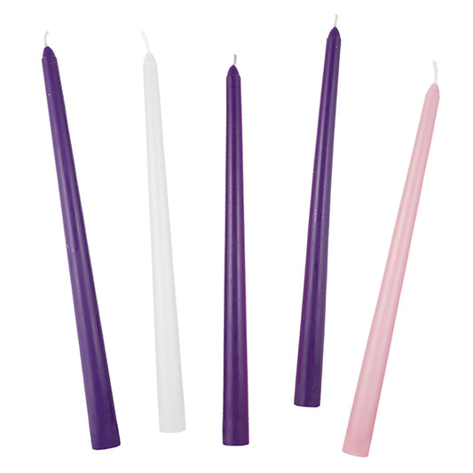 Deluxe 12" Advent Taper Candle Set