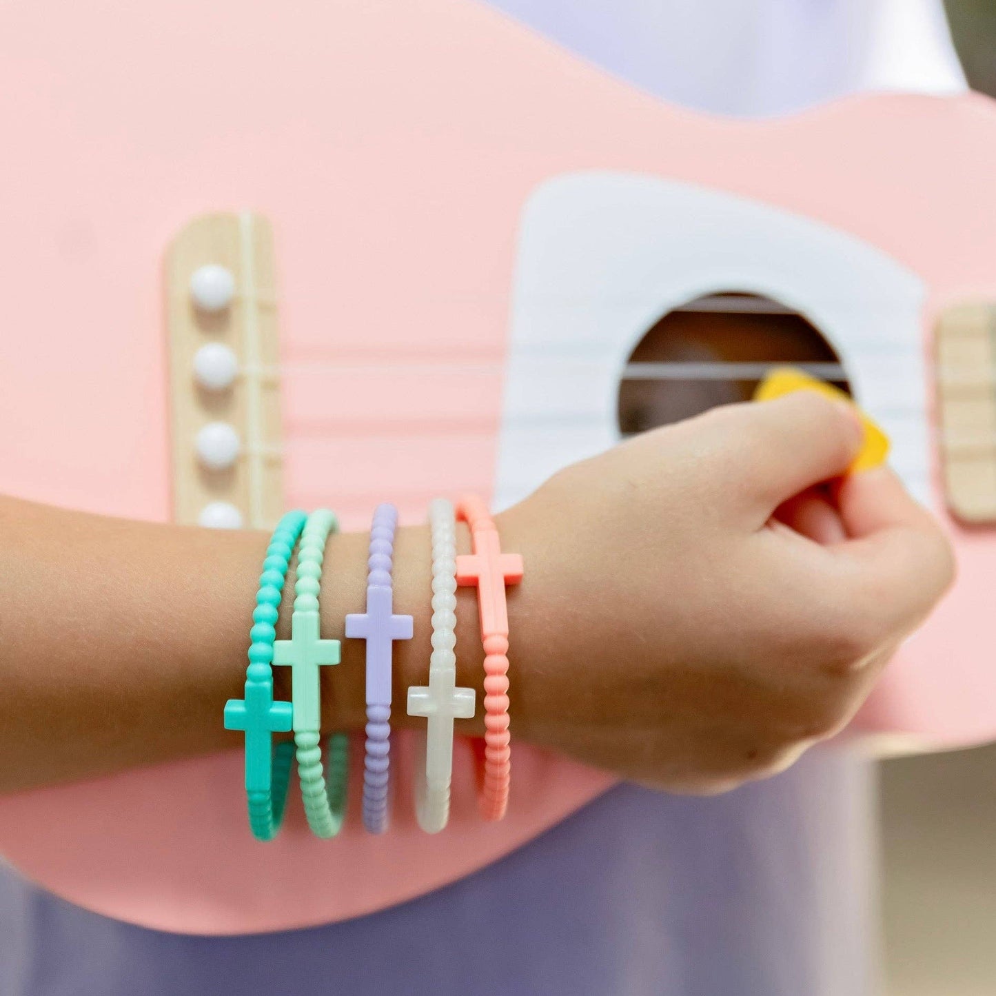 Jesus Bracelets (silicone cross bracelets) 5 packs