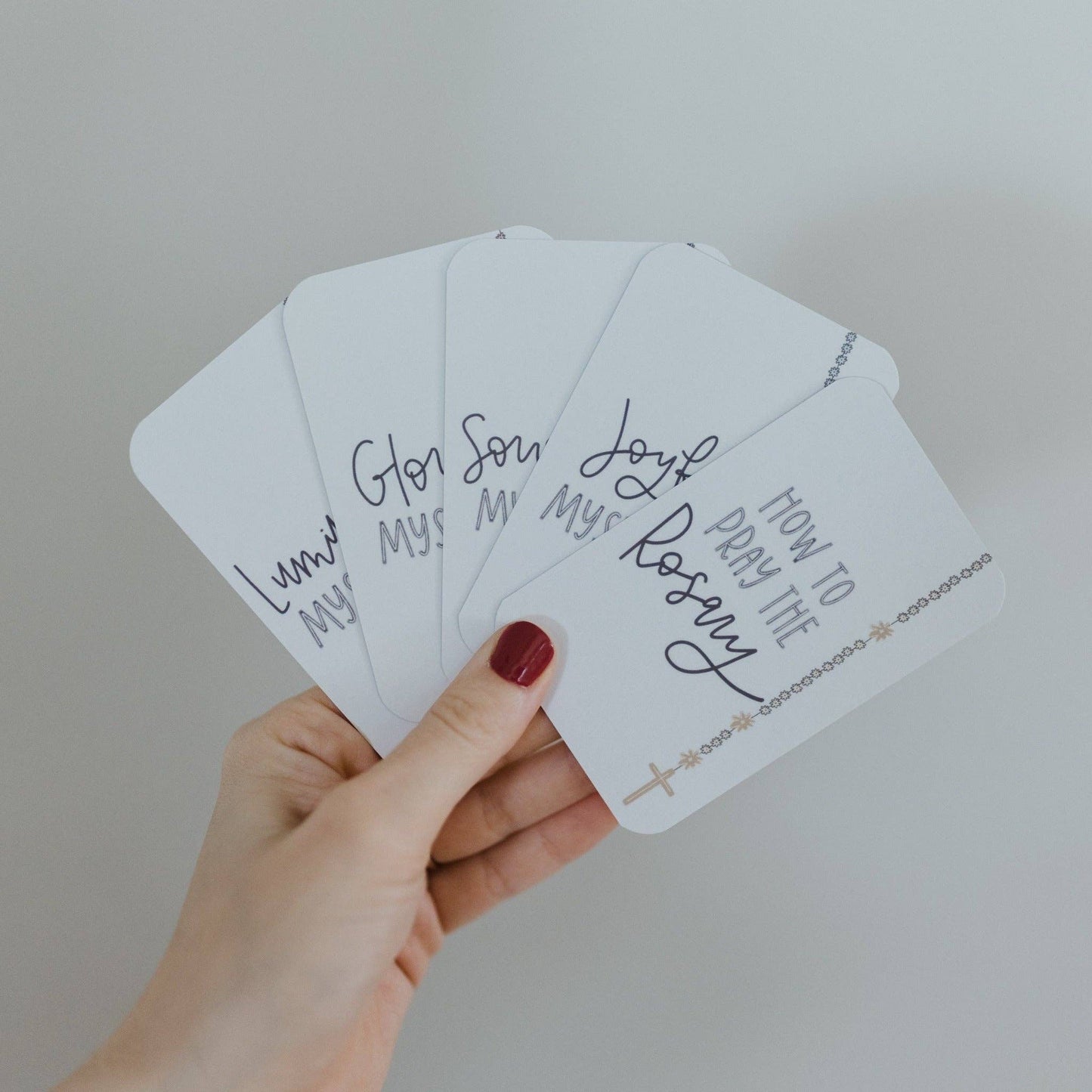 Mysteries of the Rosary Prayer Cards