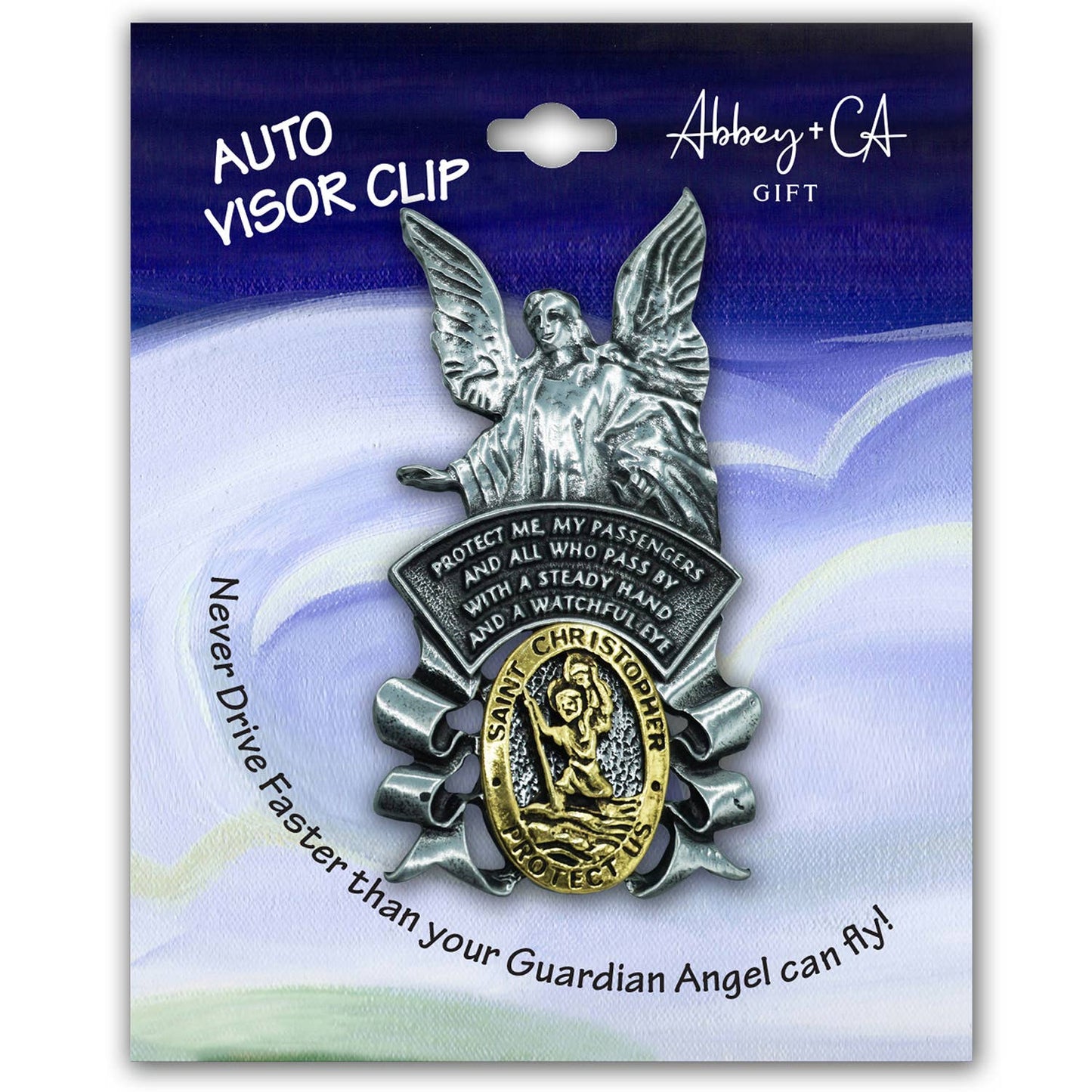 Traveler Prayer Christopher Visor Clip