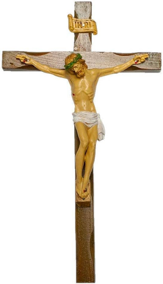 Resin Wall Crucifix | Jesus Nailed to The Cross Figure1