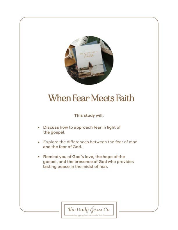 Bible Study: When Fear Meets Faith