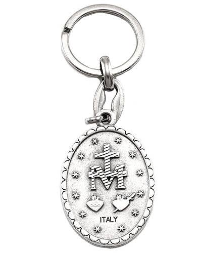 Miraculous Medal Keychain Made with Metal