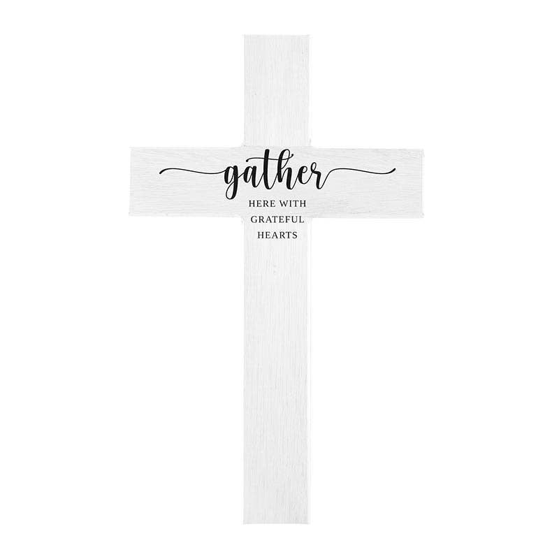 Wall Cross - Gather Here with Grateful Hearts