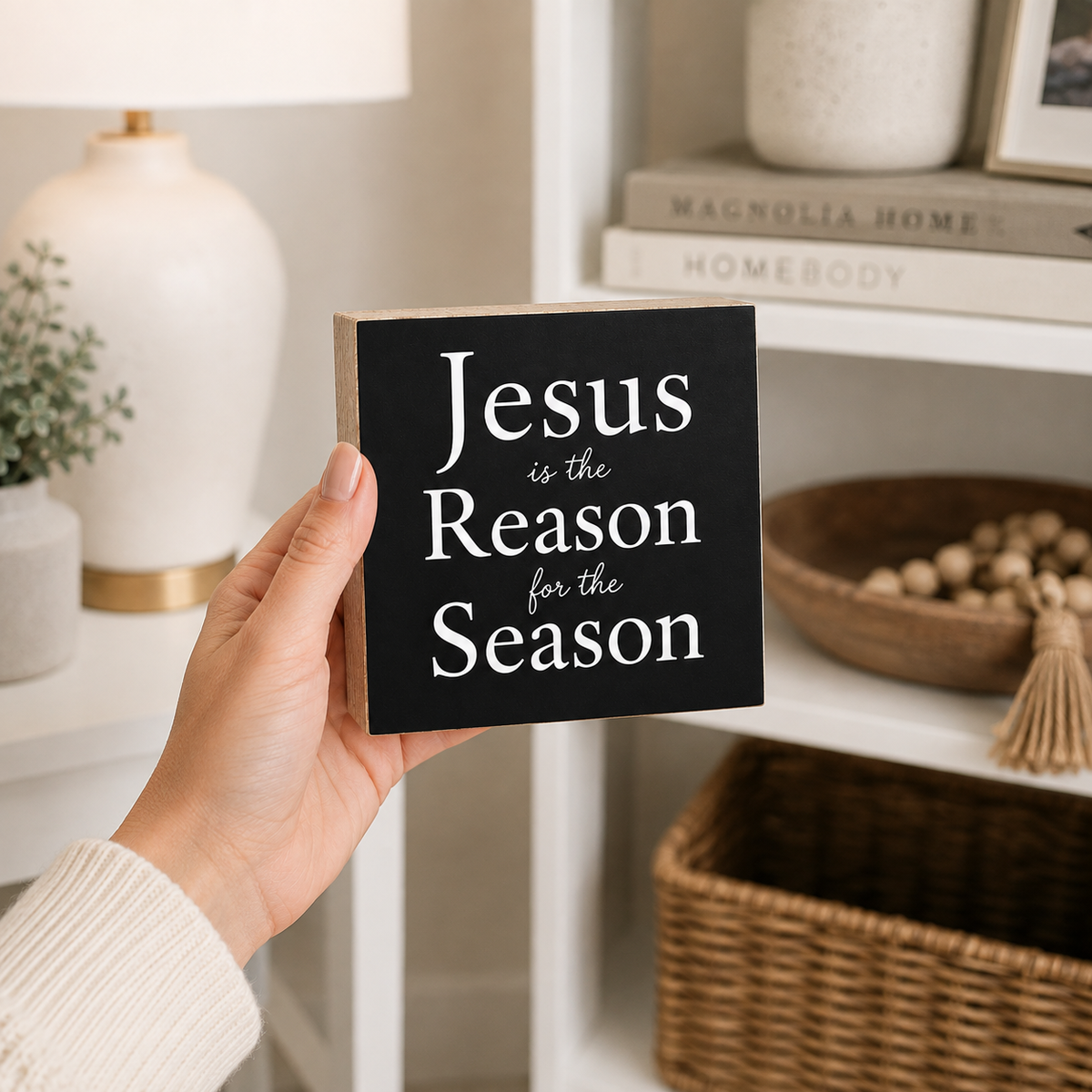 Jesus is the Readon for the Season, Black