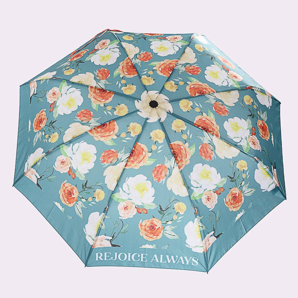 Compact Umbrella - Rejoice Always