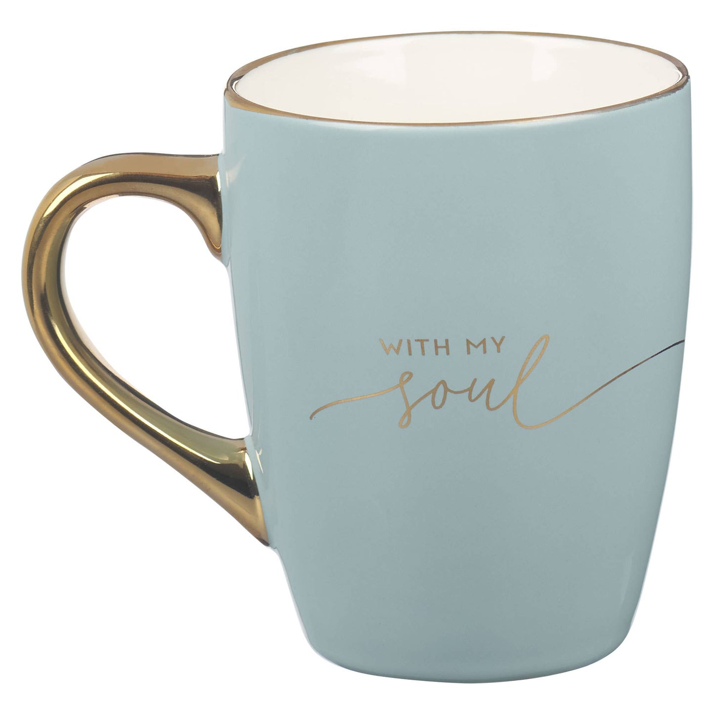 It Is Well With My Soul Blue and Gold Coffee Mug