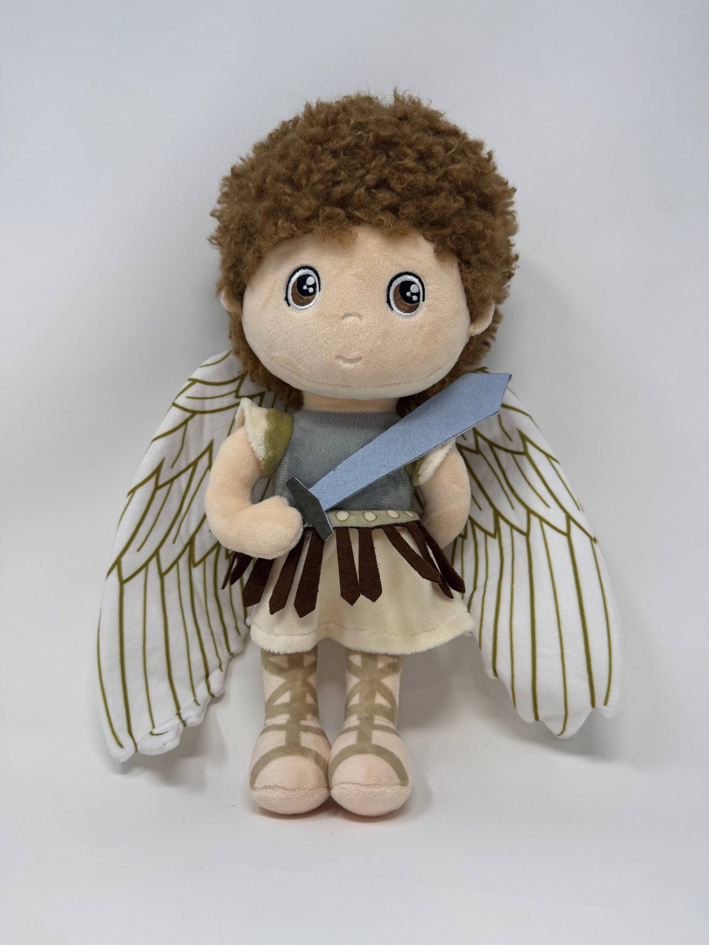 St. Michael the Archangel Stuffed Saint Doll. Saint Gift. Easter Gift. Baptism. Catholic Baby Gift. Saint Michael Gift. St. Michael Doll.