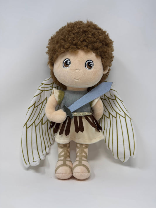 St. Michael the Archangel Stuffed Saint Doll. Saint Gift. Easter Gift. Baptism. Catholic Baby Gift. Saint Michael Gift. St. Michael Doll.