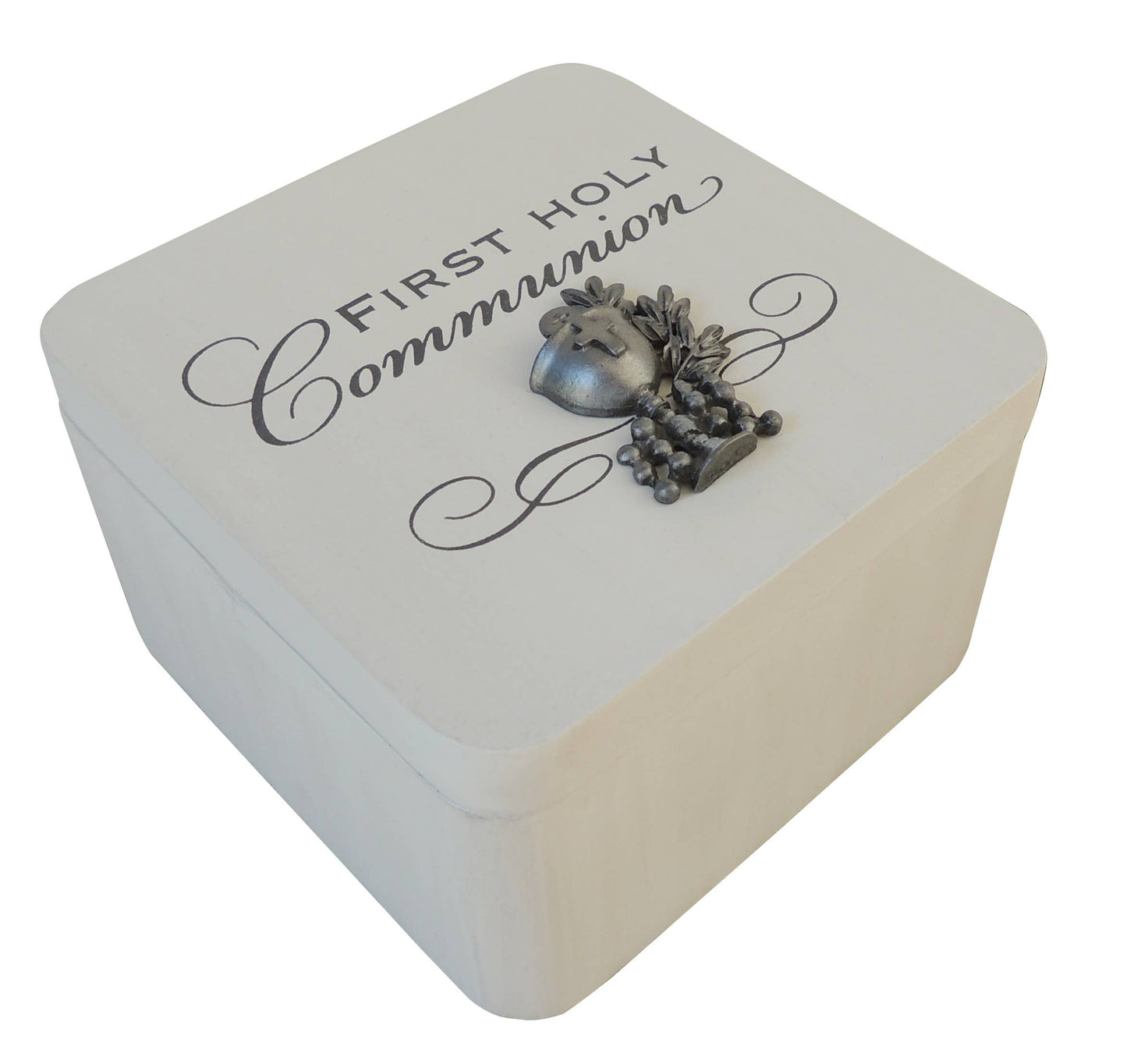 Communion White Keepsake Box