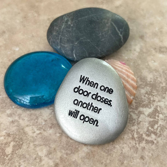 Inspirational Silver Soothing Stone