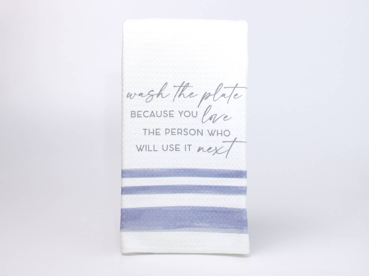 Wash the Plate Tea Towel, Mother Teresa Quote Catholic Decor