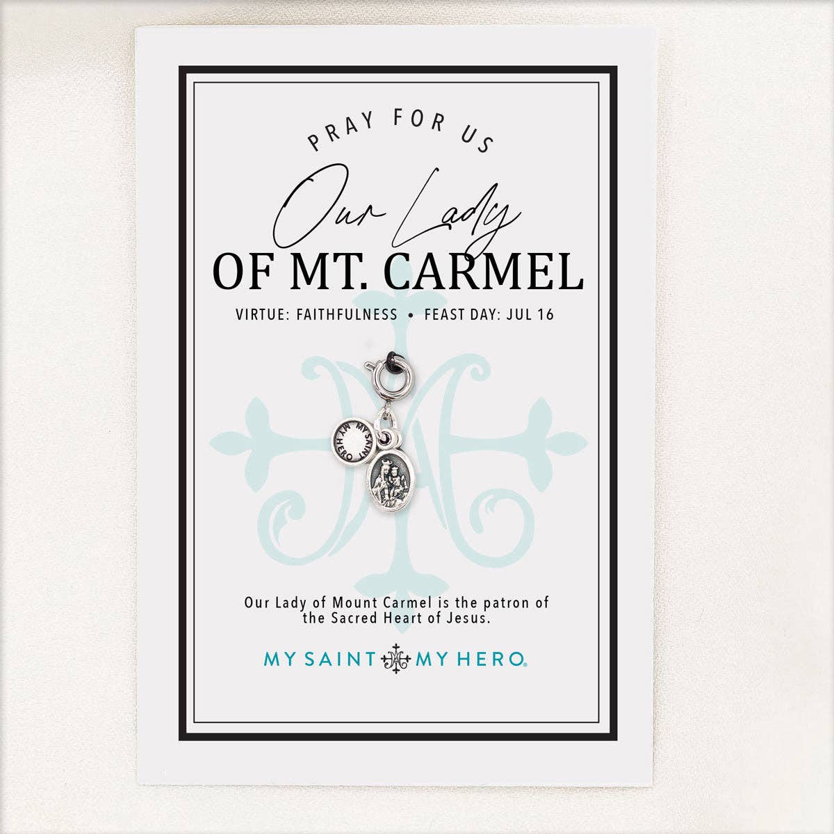 Filled by Faith Open Cross Charm - Medium, Gold