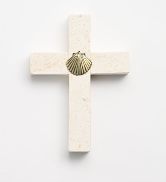 Baptism Stone Cross 4 3/4"