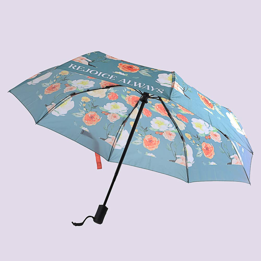 Compact Umbrella - Rejoice Always