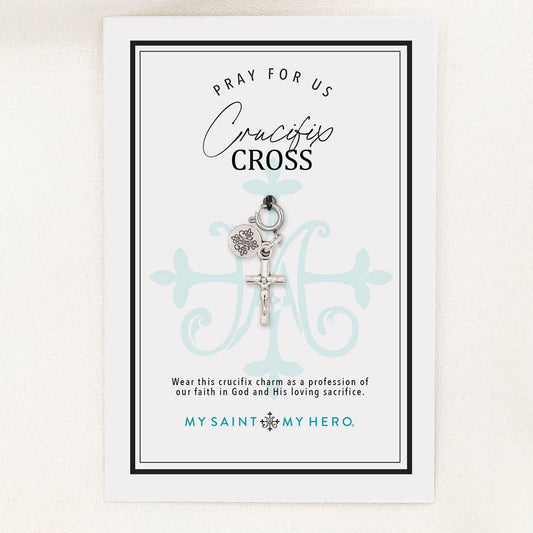 Crucifix Charm - Silver