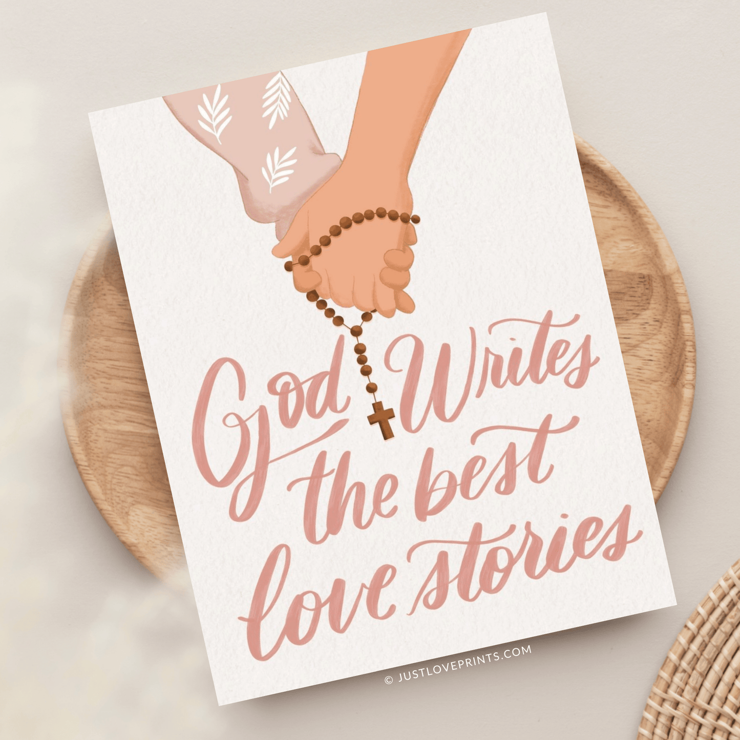 God Writes The Best Love Stories Greeting Card