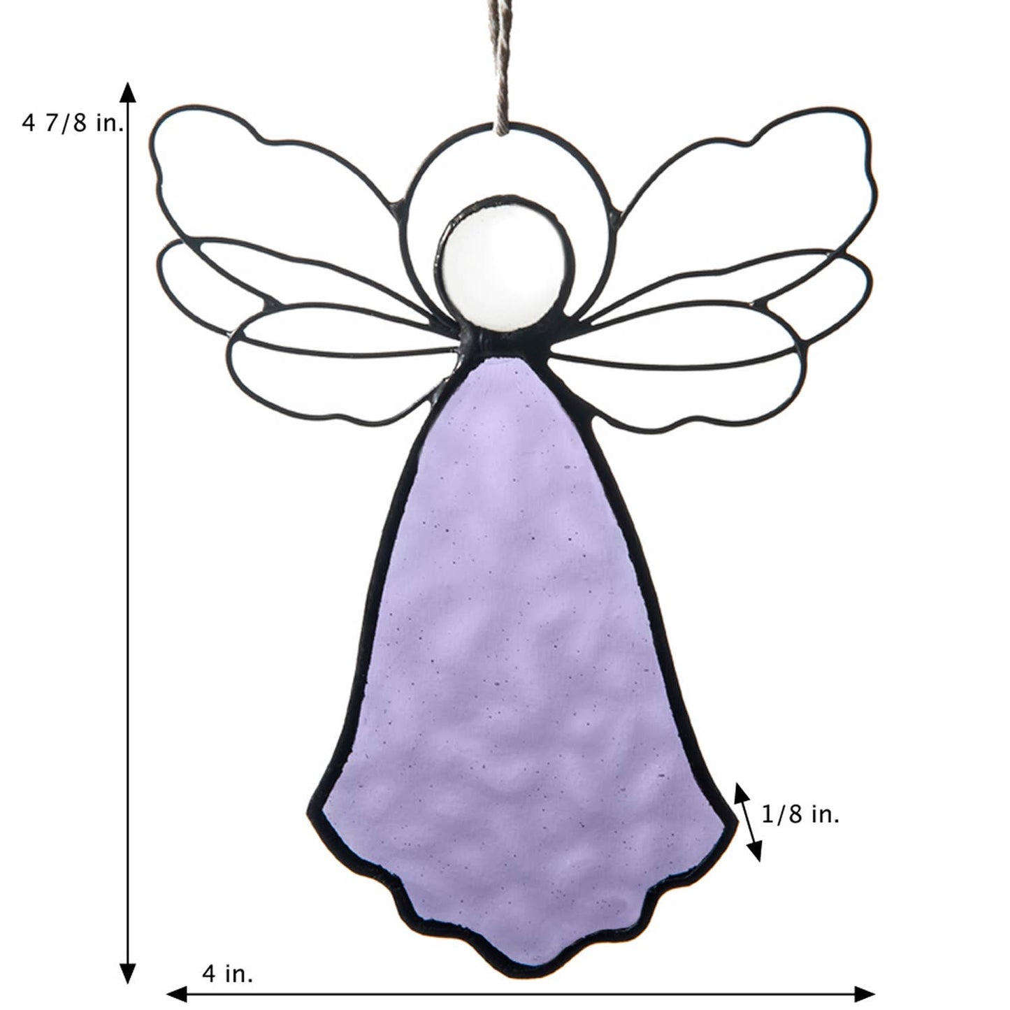 Angel Ornament Sun Catcher Stained Glass Christmas Orn 303