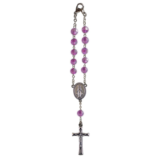 Amethyst Bead Car Rosary