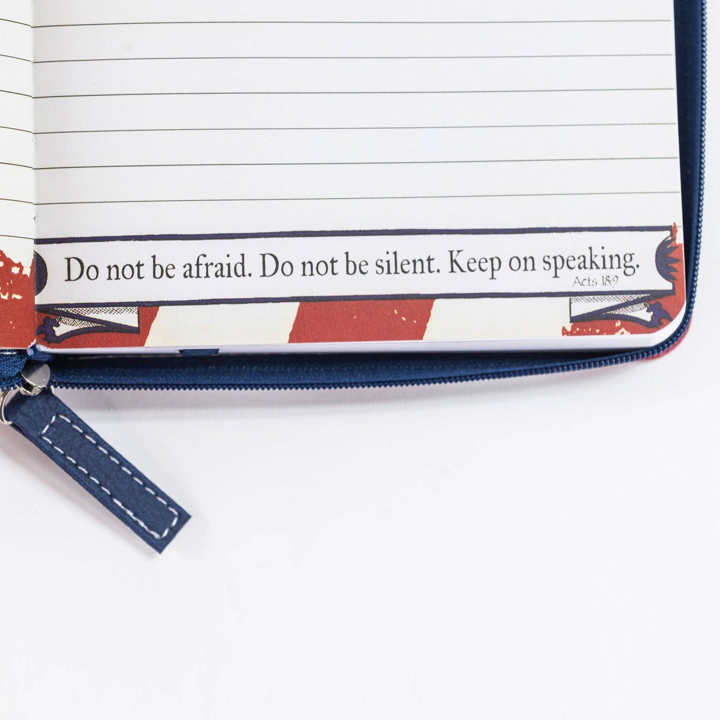 Divine Details 2020: Zippered Journal: US Flag Stand Firm