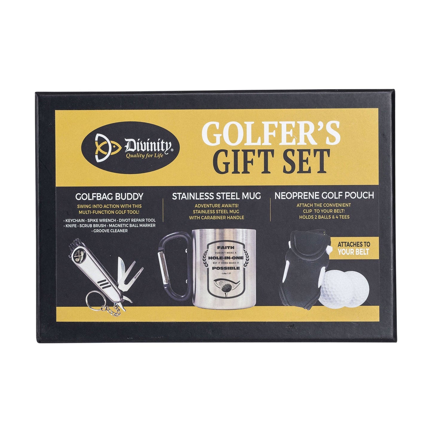 Golfers Gift Set: Faith - Luke 1:37